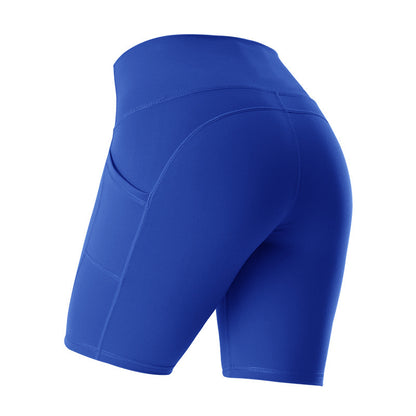 Athletic leggings with pockets demonstrating flexibility and comfort during workouts