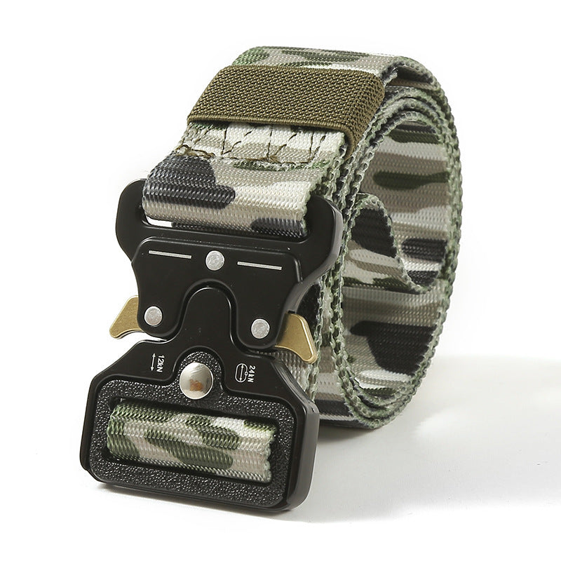 Military Tactical Belt - Heavy-Duty Outdoor Training & EDC Belt