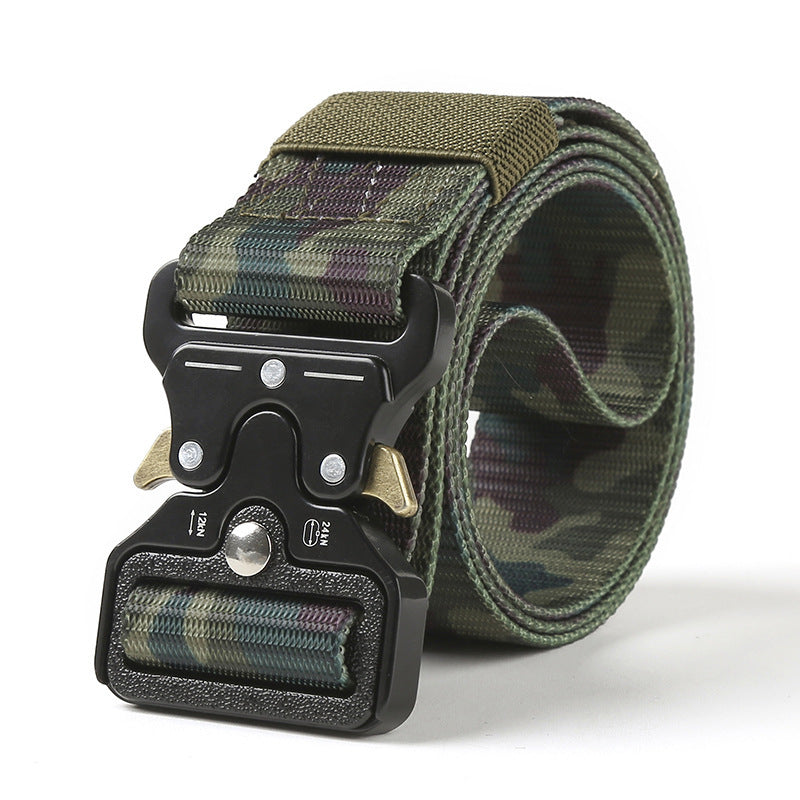 Military Tactical Belt - Heavy-Duty Outdoor Training & EDC Belt