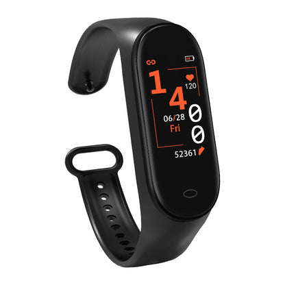 Smart bracelet fitness tracker video demonstration showing all health tracking features