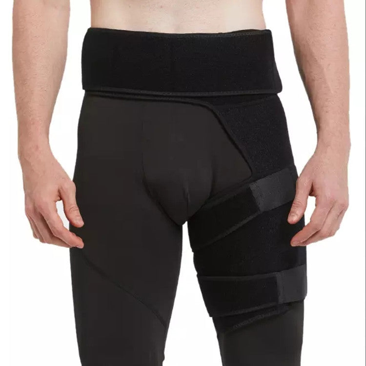 Professional groin protection belt demonstrating durable build and secure fit