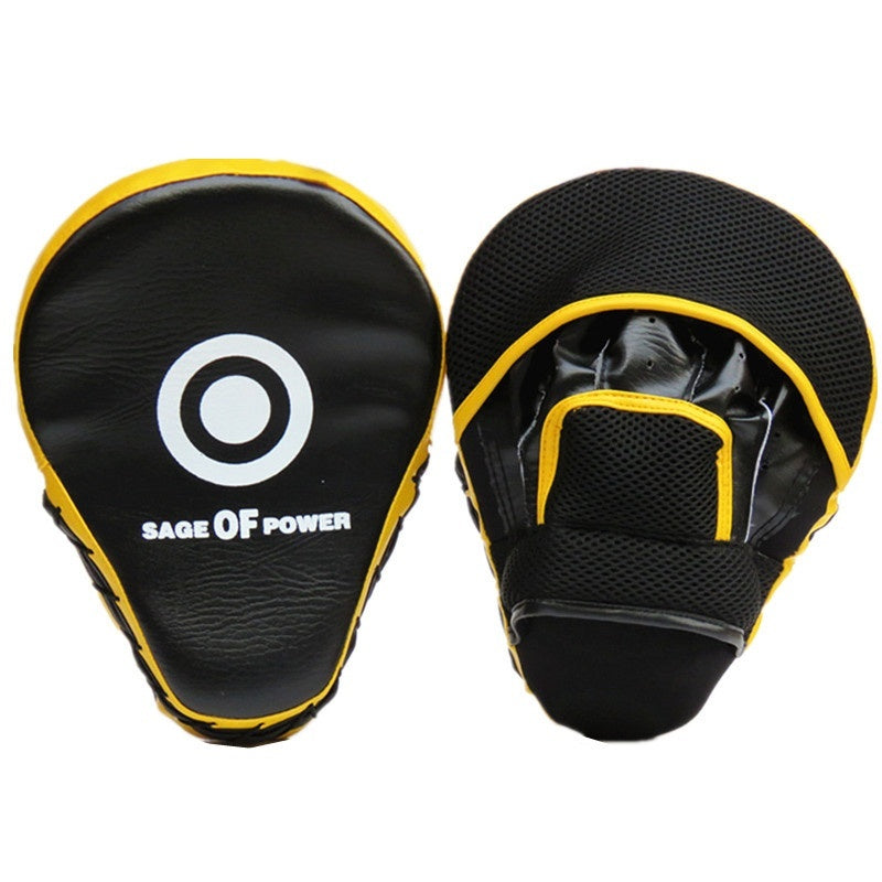Professional martial arts training pads showing versatile use for boxing and self-defense
