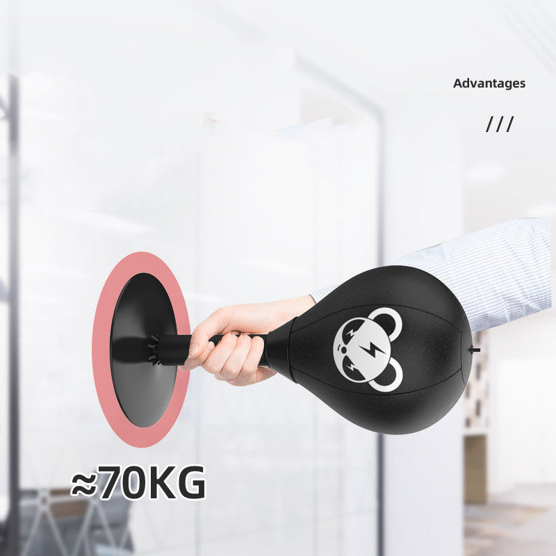 Boxing speed ball showing versatile use for home, office and gym training