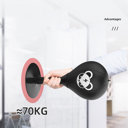 Boxing speed ball showing versatile use for home, office and gym training