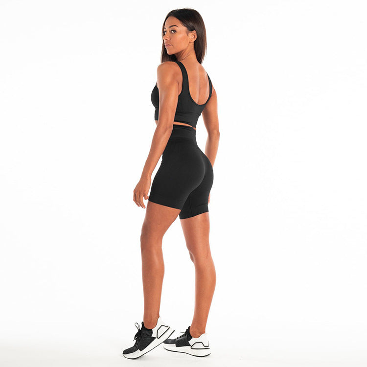 Premium athletic shorts demonstrating quick-dry fabric and ergonomic design for women