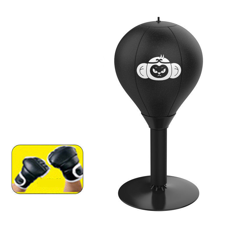 Desktop boxing speed ball demonstrating compact and portable design for any workspace