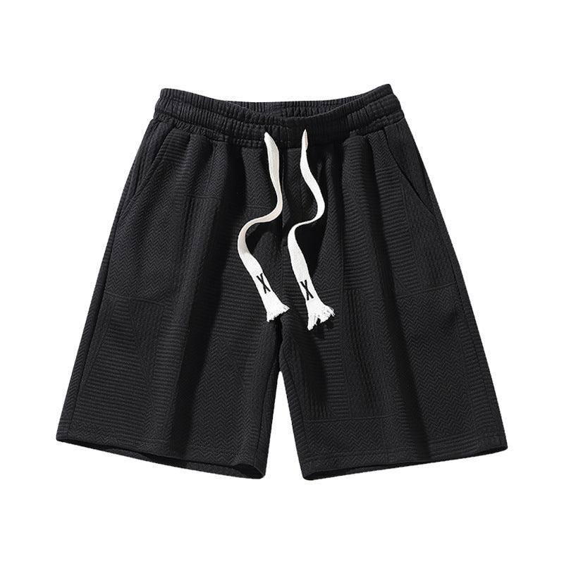 Plus size men's shorts available in black, gray and white colors for summer casual wear