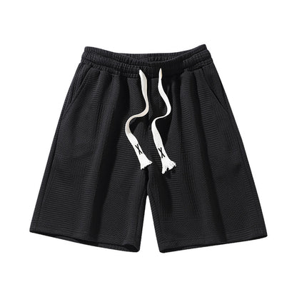 Plus size men's shorts available in black, gray and white colors for summer casual wear