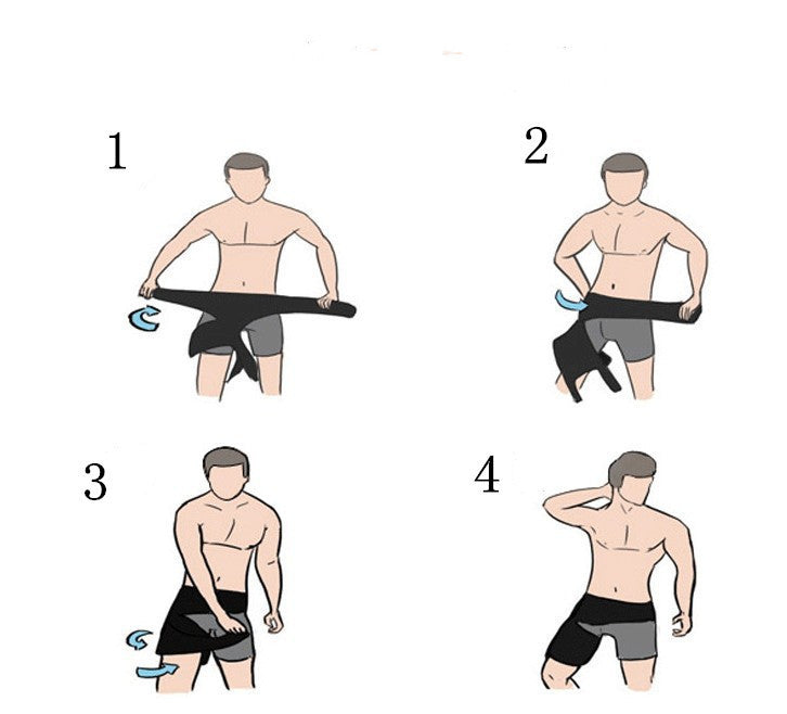 Groin and hip protection belt lifestyle shot showing versatile athletic use