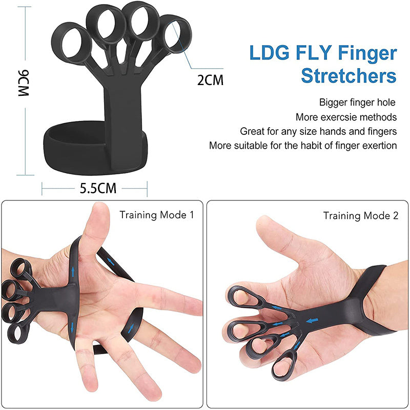 Close-up of food-safe silicone construction on finger grip trainer showing comfort and safety