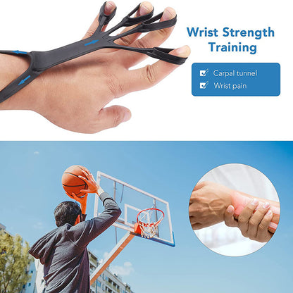 Arthritis relief finger trainer showing ergonomic design for comfortable hand strengthening