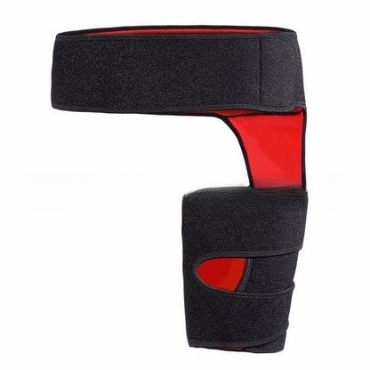 Fitness leg guard showing ultimate hip protection for martial arts and weightlifting