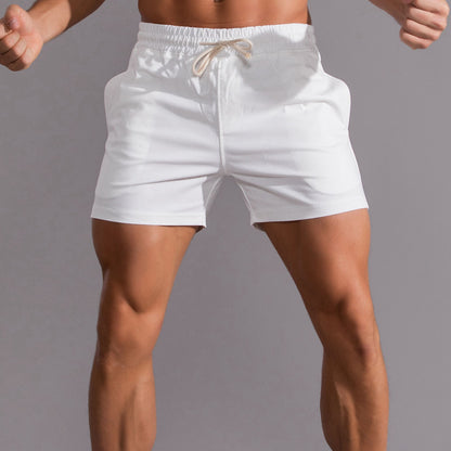 Men's cotton shorts demonstrating loose comfortable fit perfect for sports and casual activities